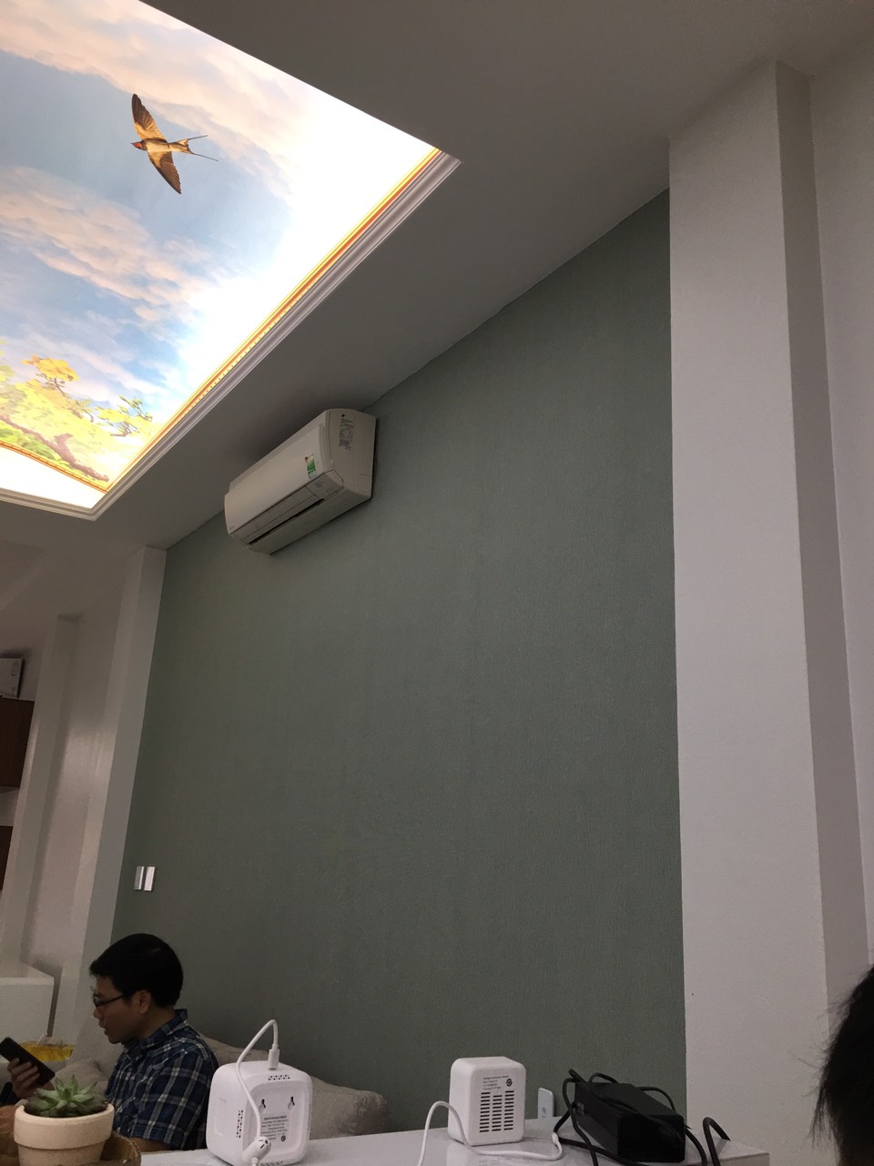 Hệ thống đèn skylight nhà anh Chiến